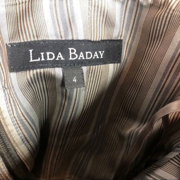 Lida Baday Wool Plaid Strapless Dress Size 4 Academia Business Casual Office 4 - Picture 14 of 14